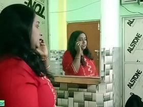 Stepbrother and stepsister have taboo sexual activity in front of Indian elder
