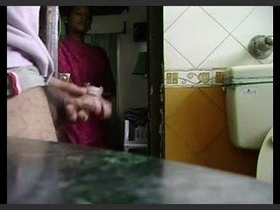 Watch a Desi maid pleasure herself in a solo masturbation session