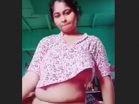 Busty girl in a passionate encounter