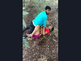 Randi's outdoor fucking with a horny guy
