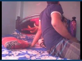 A couple's first anal experience in their new marriage