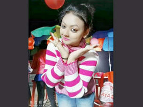 Assamese married woman cheats on her husband by showing and fingering her ex-boyfriend