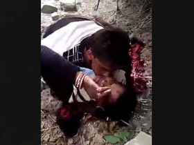 Married couple enjoys outdoor sex in the sun