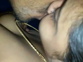 Married couple enjoys passionate sex in hotel room